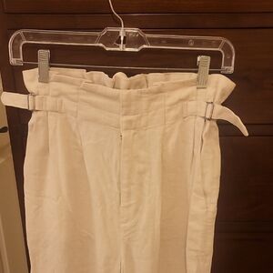NWOT Abercrombie & Fitch Cream Elastic Waist Pants Size XS